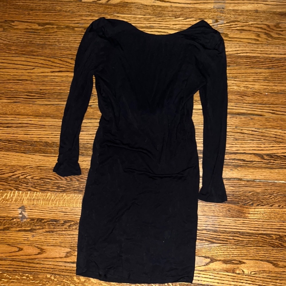 Silence + Noise black backless dress.